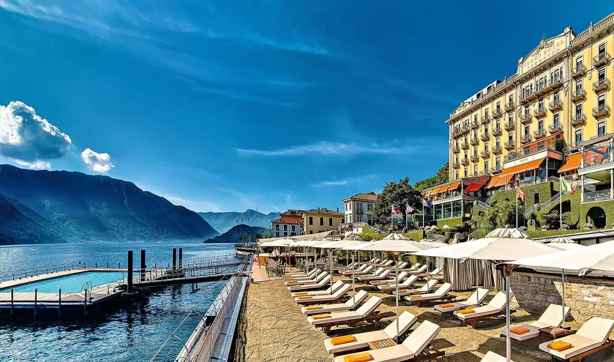 Grand Hotel Tremezzo – Wellnessbereich und Strandabschnitt